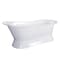 Aqua Eden Pedestal Bathtubs, 66.94 L, 30.31 W, White, Cast Iron VCT7D673128 - alternate 1